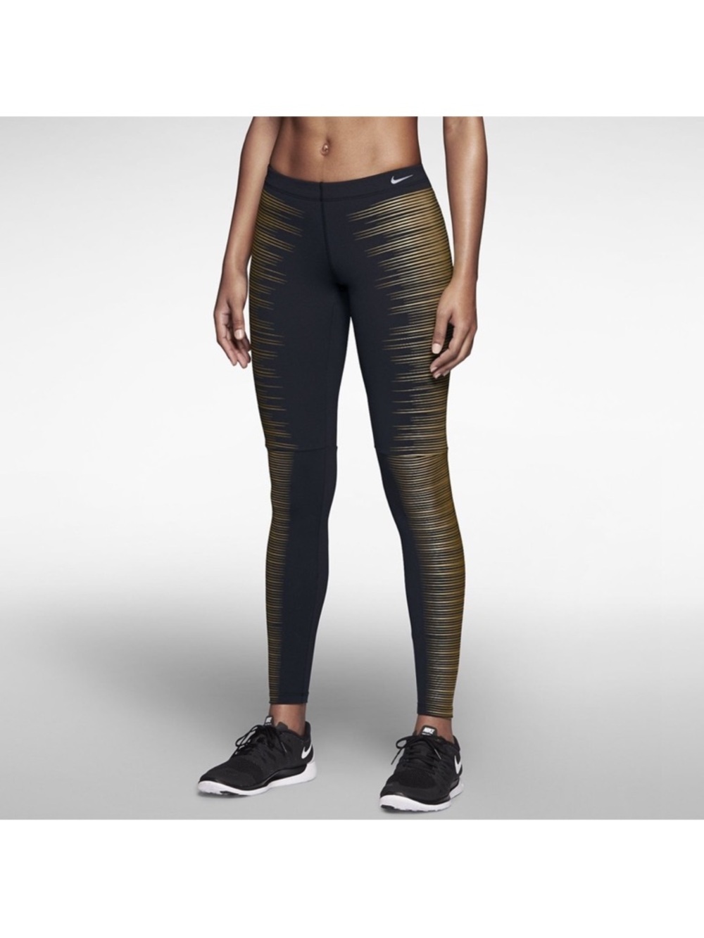 NIKE PRO DRI-FIT REFLECTIVE RUNNING LEGGINGS